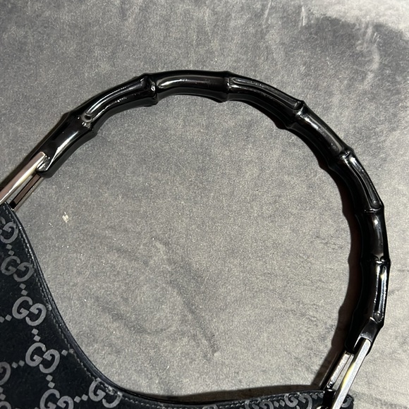 Gucci suede bamboo handle hobo - Picture 5 of 16